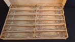 Art-Deco - Messensteun (12) - Geperst Glas - Originele doos