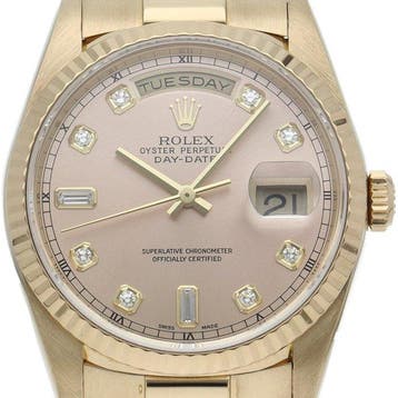 Rolex - Day date watch 10P diamond - 18238A(S) - Heren -, Nieuw
