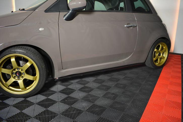 Side Skirts Diffusers Fiat 500, Auto-onderdelen, Carrosserie en Plaatwerk, Nieuw, Verzenden