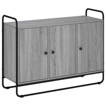 vidaXL Dressoir Grijs Sonoma 102 x 35 x 75 cm Bewerkt hout, Verzenden, Nieuw, Overige houtsoorten, Minder dan 50 cm