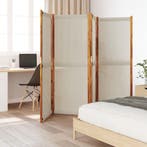 vidaXL Kamerscherm met 4 panelen 280x180 cm lichtgrijs, Verzenden, Nieuw