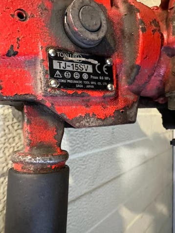 TOKU TJ-15SV Heavy Air Breaker Druckluft Abbruchhammer., Ophalen of Verzenden, Gebruikt