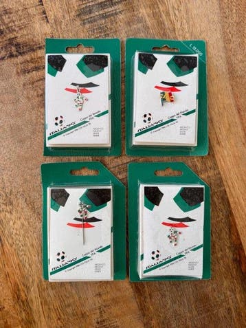 Italia 90 - World Cup - Official Pin Collection Set of 4 -, Nieuw
