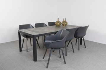 Hartman Sophie Element/Queens 220 cm. tuinset - 7-delig, Verzenden, Nieuw, Overige materialen, Tuinset