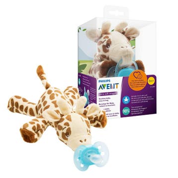 2dekans | Philips Avent Knuffel Fopspeen - 0 tot 6 Maanden -, Kinderen en Baby's, Speelgoed | Knuffels en Pluche, Ophalen of Verzenden