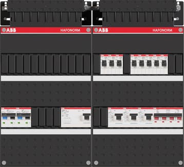 ABB Hafonorm PV-WP-Groepenkast | HS 40A - 8 groepen 4 x ALS, Ophalen of Verzenden, Nieuw, Groepenkast