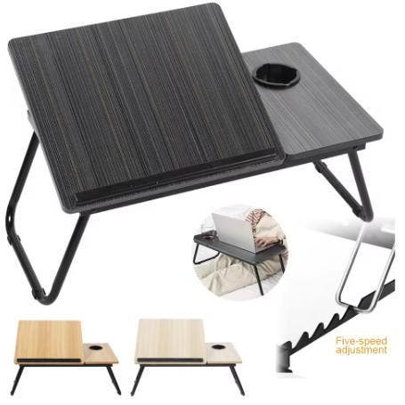 Verstelbare bedtafel met bekerhouder – opvouwbaar, Huis en Inrichting, Kasten | Computermeubels, Nieuw, Verzenden