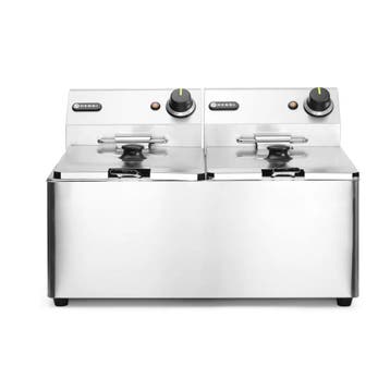 Hendi Friteuse Kitchen Line - 2x 8L, Verzenden, Nieuw