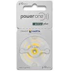 PowerOne 2 stuks P10 Geel PowerOne oplaadbare hoorbatterijen, Ophalen of Verzenden, Nieuw