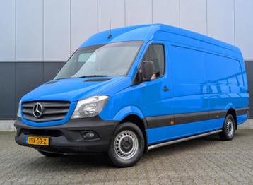 Zakelijke Lease |  Mercedes-Benz Sprinter 319 3.0 V6 7T AUTO, Automaat, Stof, Gebruikt, Blauw
