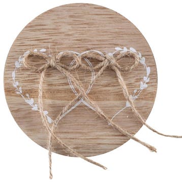 Houten trouwringen presentatie schaal Love, Verzenden, Nieuw, Feestartikel, Geboorte of Huwelijk