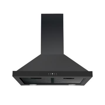 Afzuigkap 60cm Zwart 600m3 led NIEUW, Wandschouwkap, Recirculatie, Nieuw, Ophalen of Verzenden