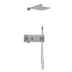 Vierkante inbouw regendouche met wandarm 25cm douchekop, Verzenden, Nieuw