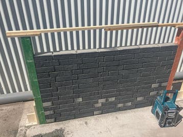 Partij hoogwaardige Pirrouet gevelstenen Mystic Grey, Nieuw, Bakstenen