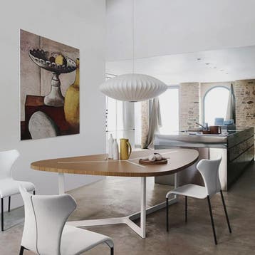 Moderne Witte Zijde Cocoon Plafondlamp - Ronde Bubble Hangla, Verzenden, Nieuw