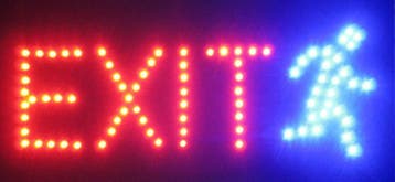LED bord 'EXIT', Verzenden, Nieuw