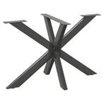vidaXL Eettafelpoot spider vorm 120x68x(72-73) cm staal, Verzenden, Nieuw