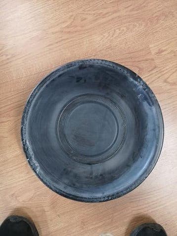 Schaal Zwart Zink 26 cm, Huis en Inrichting, Ophalen of Verzenden, Nieuw