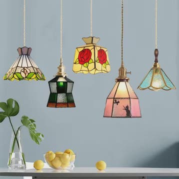 Vintage Kleurrijke Hanglamp - Luxe Decoratie voor Restaurant, Verzenden, Nieuw