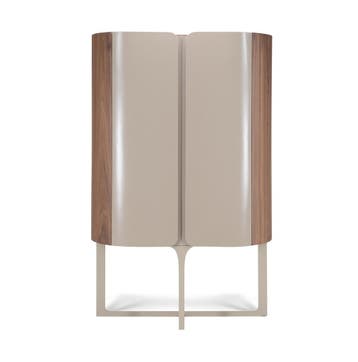Veiling - Wandkast Walnoot - 160cm - Notenhout bruin - Creme, Nieuw