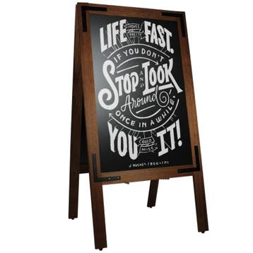 Krijtstoepbord Noir 70x135 cm, Nieuw in verpakking