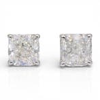 Oorbellen - 18 karaat Witgoud - 2.03ct. tw. Diamant, Sieraden, Tassen en Uiterlijk, Oorbellen, Nieuw