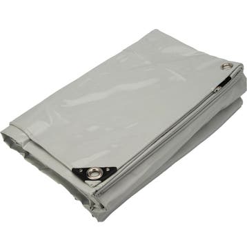 3,5x6 Afdekzeil PVC 650gr - Lichtgrijs 7035 - zeilringen ied, Ophalen of Verzenden, Nieuw, 15 m² of meer, Zeil