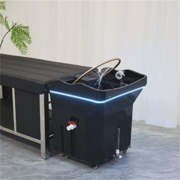 Professionele Haarspoelbak met Watercirculatie en Mobiel Ont