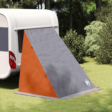 vidaXL Achterkleptent Grijs en Oranje 140/190 x 150 x 185 cm, Verzenden, Nieuw, Tot en met 2