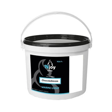 Njoy Warme IJsdip Chocoladesoes (2,7kg), Verzenden, Nieuw
