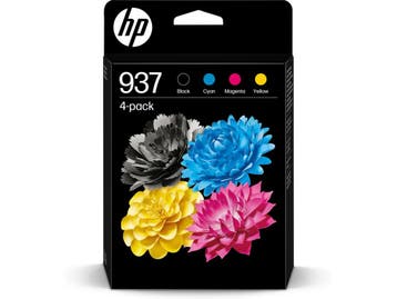 HP 937 - Inktcartridge - Professionele kwaliteit - CMYK (4, Computers en Software, Verzenden, Nieuw