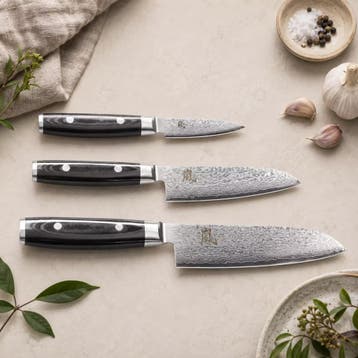 Yaxell Ran Messenset – Giftset – 3-delig – Santoku Mes, Ophalen of Verzenden, Nieuw, Overige materialen