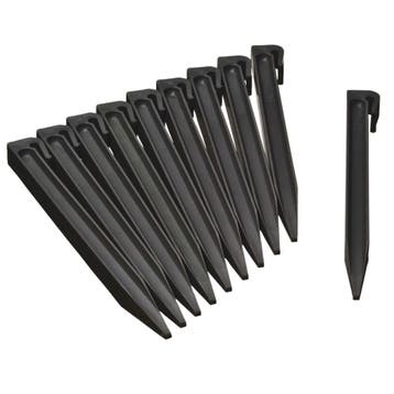 Grondpennen Kunststof Zwart Voor Borderrand 7,5 en 15 cm -, Verzenden, Nieuw