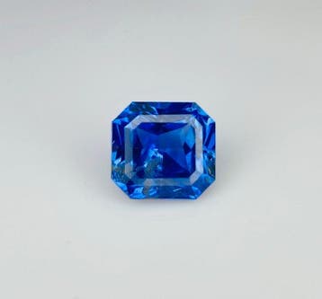 1 pcs Blauw Saffier - 0.75 ct - International Gemological, Nieuw