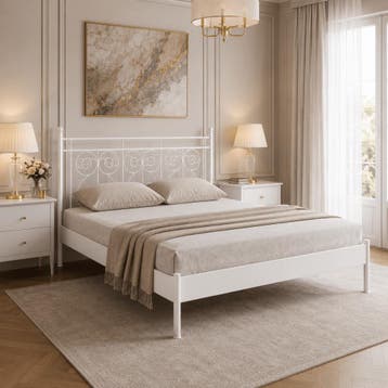 Van Schaik Vento Metalen Bed - 200 x 210, Nieuw