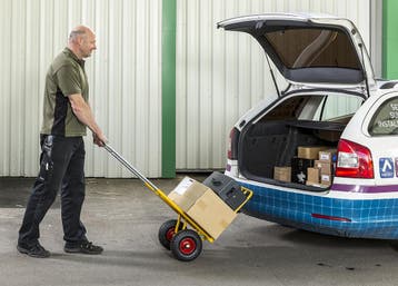 Kongamek steekwagen met opklapbaar draagvlak, draagvermogen, Verzenden