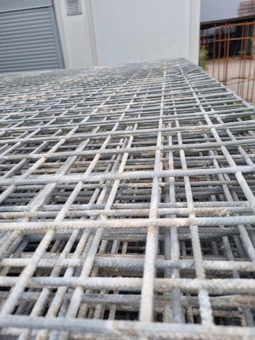 Tuinafscheiding Nu scherp in prijs. ,betonmatten steigerbuis, Ophalen of Verzenden, Zo goed als nieuw