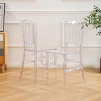 Designstoel transparant acryl | retourdeal 37% korting, Huis en Inrichting, Stoelen, Kunststof, Twee, Overige kleuren, Nieuw