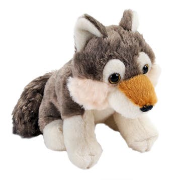 Wild Republic wolf knuffel - pluche - 13 cm - eco lijn, Verzenden, Nieuw
