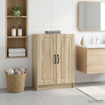 vidaXL Badkamer Opbergkast UTRECHT Sonoma Eiken 59,5 x 31 x, Verzenden, Nieuw