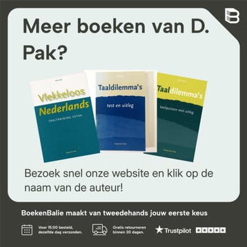 Vlekkeloos Nederlands Spelling en grammatica / Spelling en, Verzenden, Zo goed als nieuw, D. Pak