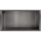 Wiesbaden Demis Inbouwnis - 30x60x10cm - Gunmetal, Ophalen of Verzenden, Nieuw, Rvs