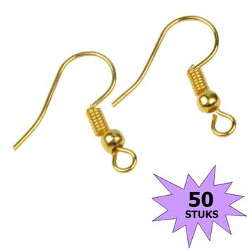 Fako Bijoux - Oorbel Haakjes - RVS - Stainless Steel - 50, Verzenden, Nieuw