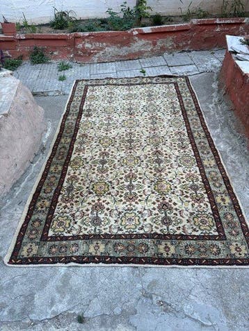 Vloerkleed - 280 cm - 165 cm - Vintage Isparta-wollen tapijt, Nieuw