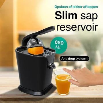 lektrische Citruspers met Instelbaar Pulpfilter - 160W, Witgoed en Apparatuur, Zo goed als nieuw, Elektrisch, Citruspers