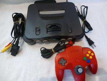 Nintendo - N64 - Nintendo 64 with red controller (Japan, Nieuw