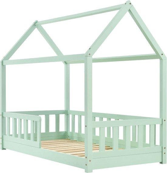 2dekans | Juskys – Marli Kinderbed & Huisbed – 80 x 160 cm –, Kinderen en Baby's, Kinderkamer | Bedden, Zo goed als nieuw, Ophalen of Verzenden