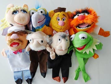 The Muppets - Figuur - Set van 8 Muppets handpoppen, Antiek en Kunst