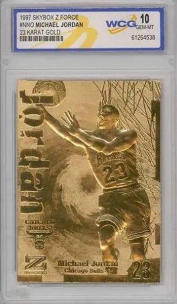 1997/98 Skybox Z-Force, 23KT Gold Michael Jordan - WCG 10, Nieuw