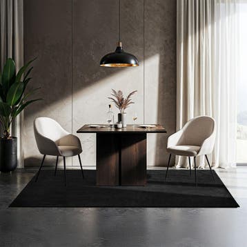 Kortpolig vloerkleed Soft Zone - 120 x 170 cm, zwart, Verzenden, Nieuw